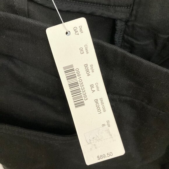 New J. Crew Black Dannie Stretch Zip Back Slim Pants size 8 - Picture 4 of 9